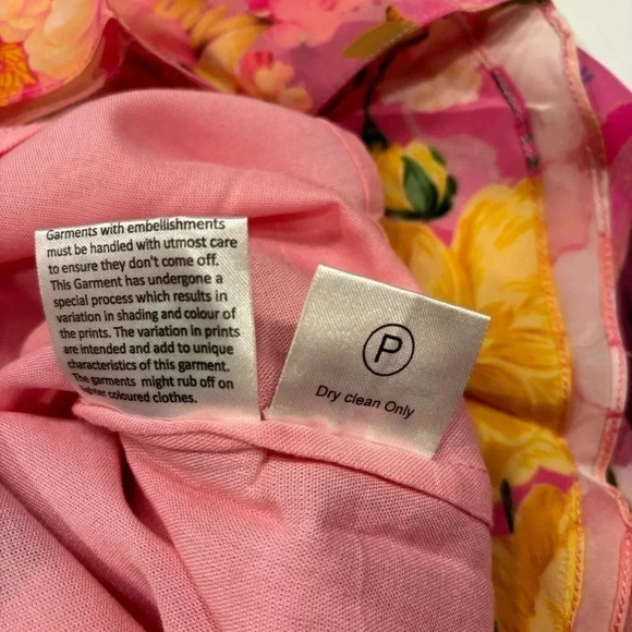 ROCOCO SAND Leona - 1044 Color Pink Women’s Size S Wrap Mini Dress NWT - Picture 9 of 13